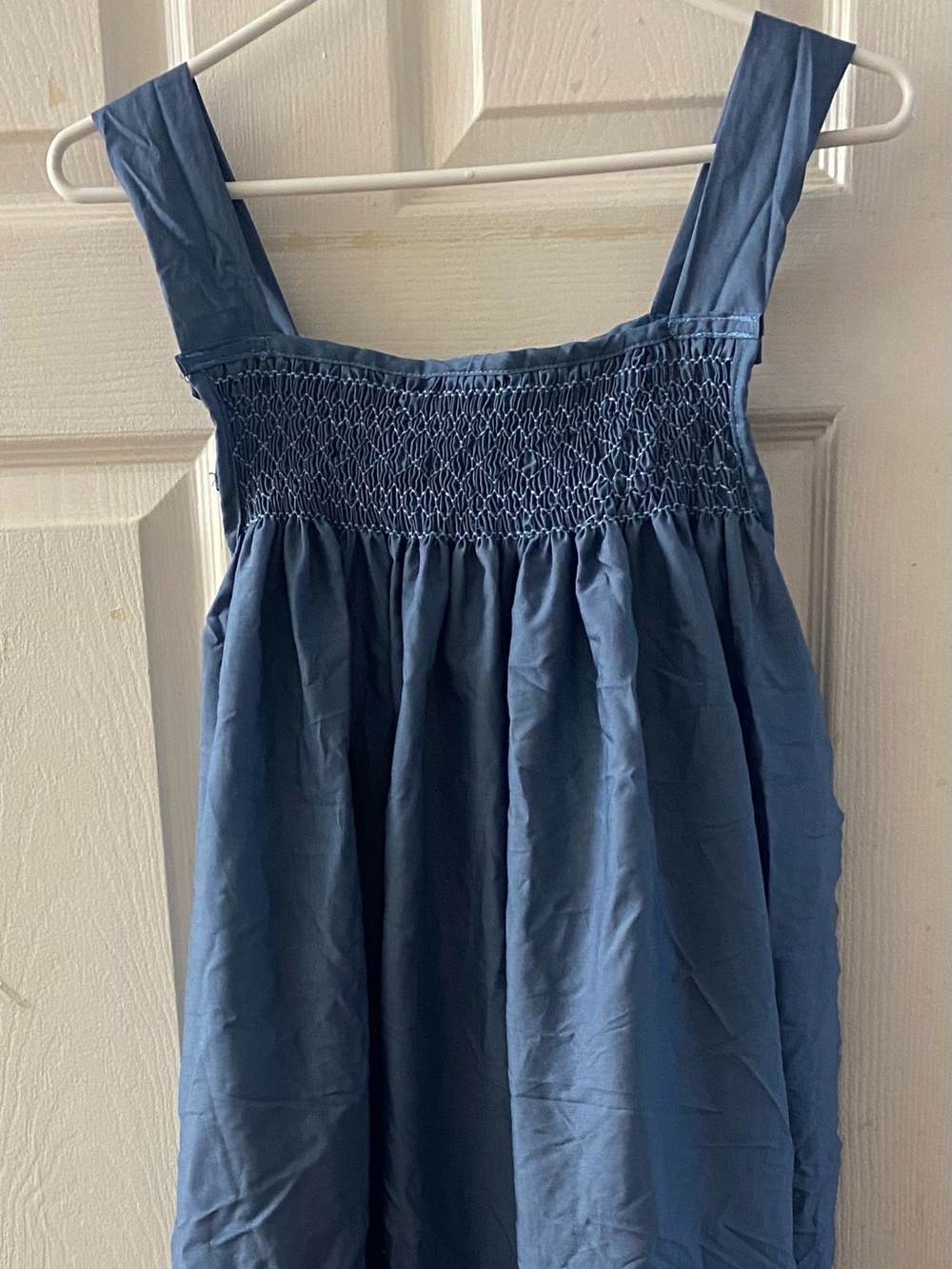 Smocked Cotton Gown - Tall